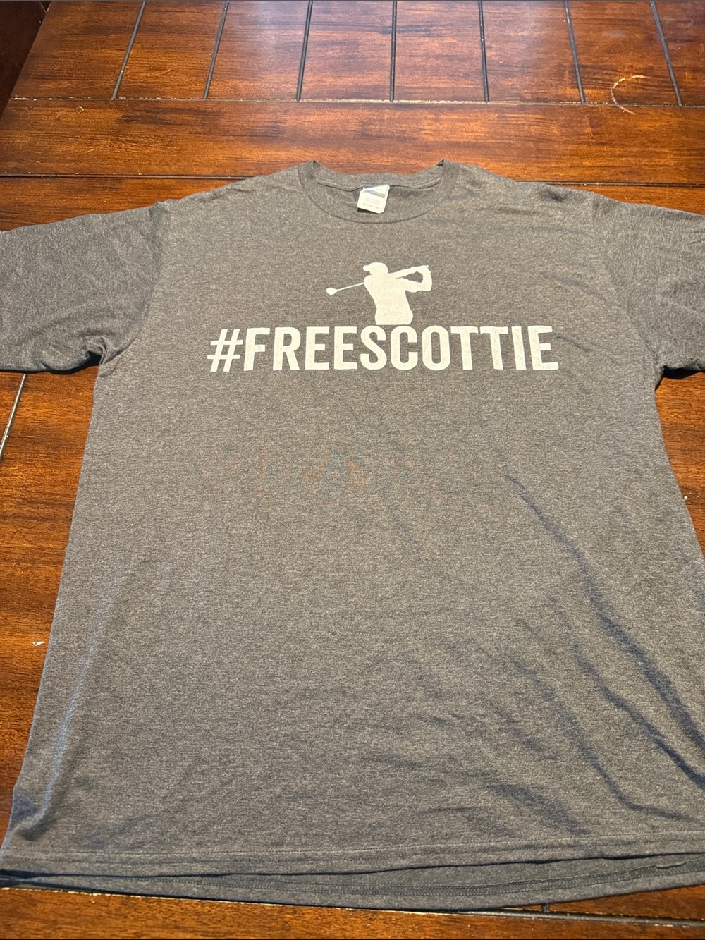 Port and Company Heather Gray #FREESCOTTIE Short Sleeve Tee